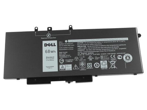 7.6V 8500mAh/68Wh/4 Cellen Dell Latitude 15 5590 P60F002 Batterij