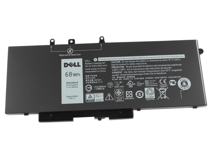 7.6V 8500mAh/68Wh/4 Cellen Dell Latitude 14 5491 P72G002 Batterij - Klik op de afbeelding om het venster te sluiten