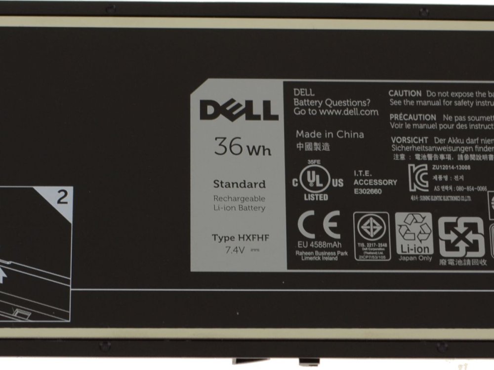 36Whr Dell XNY66 451-BBGR Accu Batterij