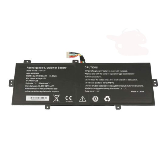 Accu Batterij Medion 3786128 40067936 5400mAh 41.04Wh - Klik op de afbeelding om het venster te sluiten