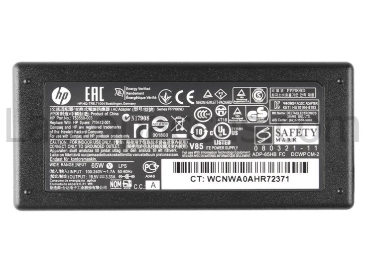 Origineel 65W HP Envy Ultrabook 6-1010ed Adapter Oplader + Gratis Netsnoer - Klik op de afbeelding om het venster te sluiten