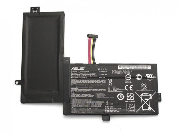 5000mAh 38Wh 2-Cel Asus VivoBook Flip TP501UB-0021A6200U Batterij - Klik op de afbeelding om het venster te sluiten