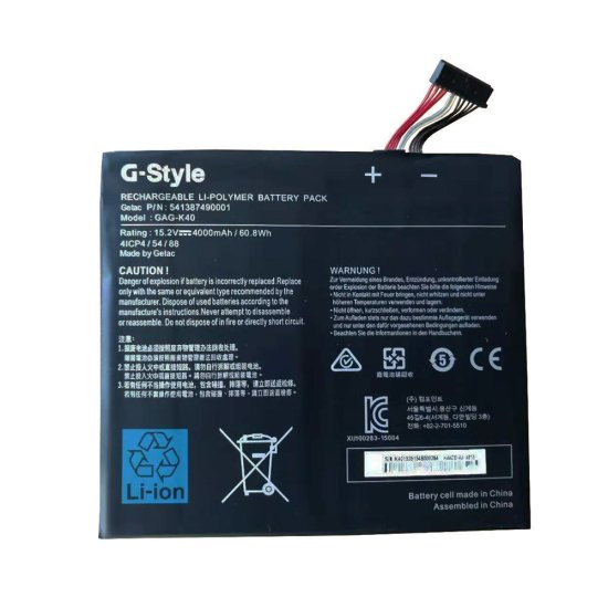 Origineel Accu Batterij Gigabyte 541387490001 4000mAh 60.8Wh - Klik op de afbeelding om het venster te sluiten