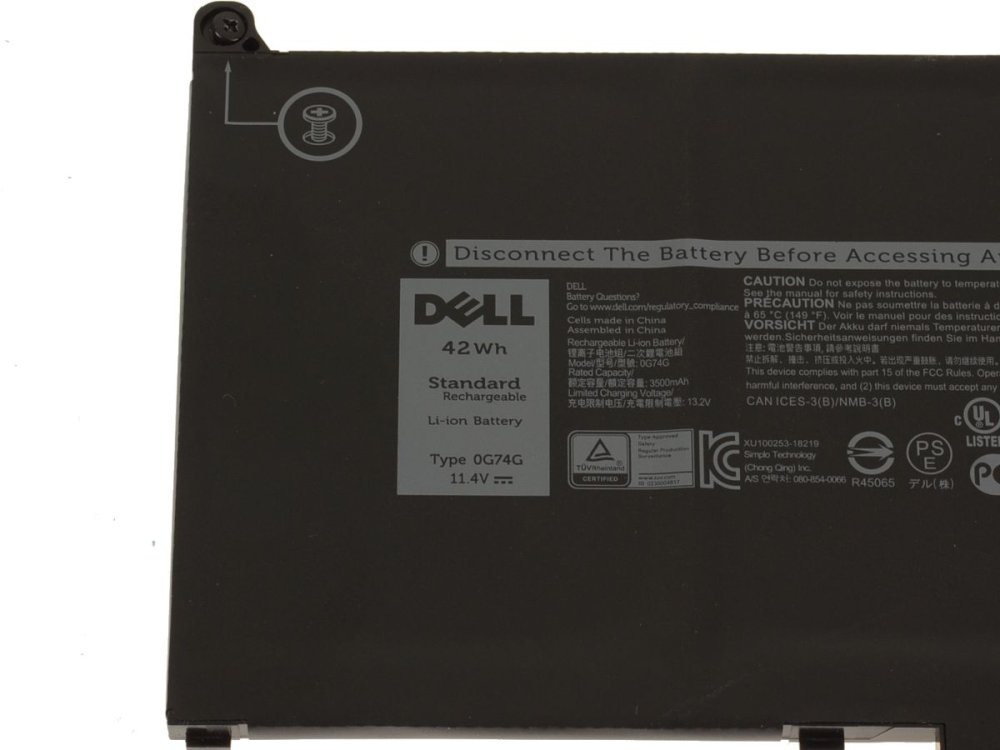 Origineel 3500mAh 42Wh Accu Batterij Dell 2PFPW 8JYHH