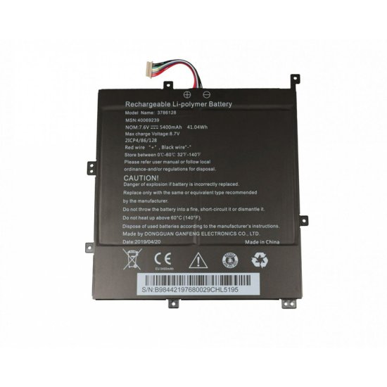 Accu Batterij Medion 2ICP4/86/125 5400mAh 41.04Wh - Klik op de afbeelding om het venster te sluiten