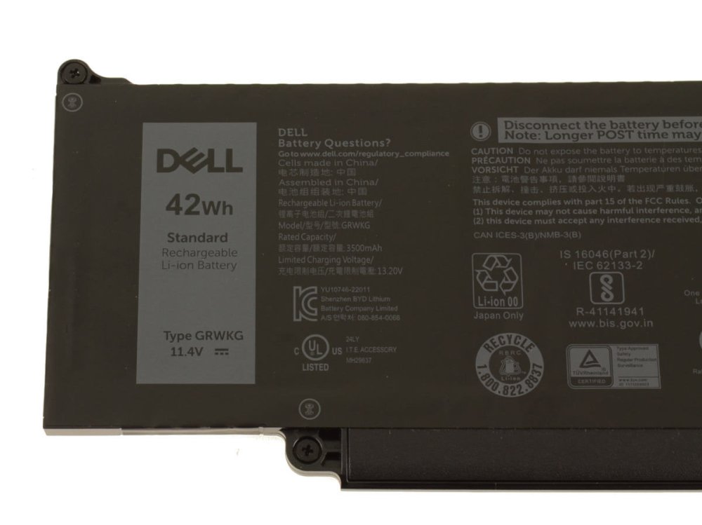 Origineel 42Wh 3500mAh Dell Latitude 3540 P170G P170G001 Accu Batterij