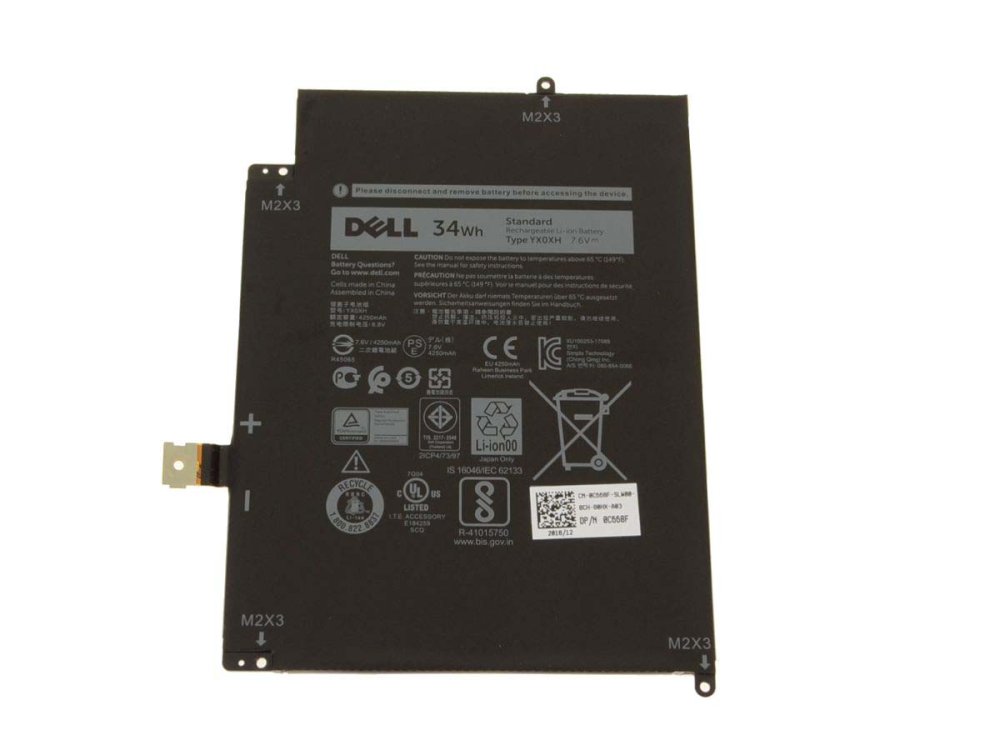 Origineel 4250mAh 34Wh Accu Batterij Dell Latitude 7285 2-in-1