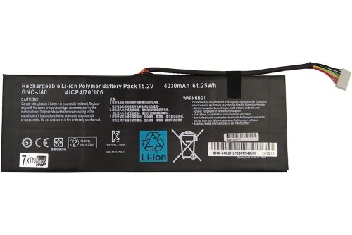 Accu Batterij Gigabyte P34G v2-3 4030mAh 61.25Wh