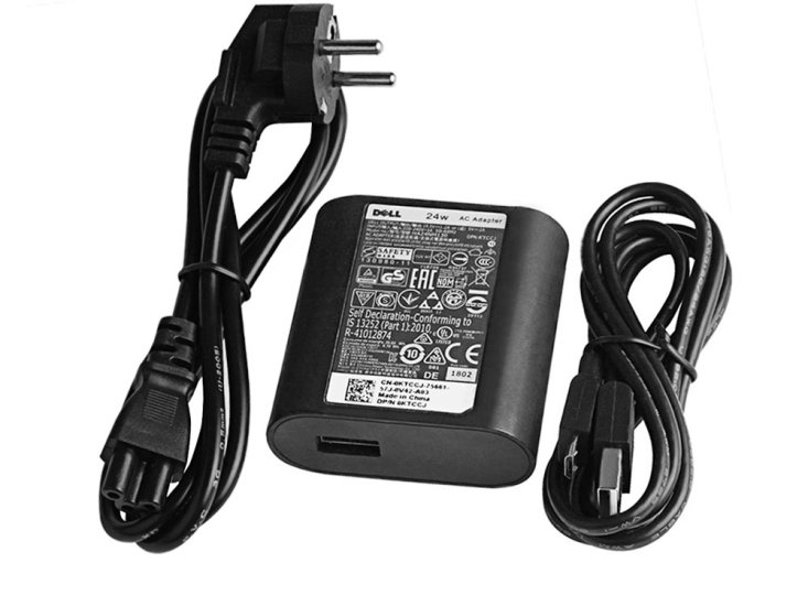 Origineel 24W Micro USB Dell 1FMRP 28JG0 3JJWF AC Adapter Voeding Oplader - Klik op de afbeelding om het venster te sluiten