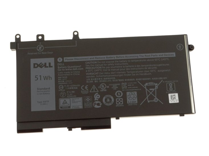 11.4V 4254mAh/51Wh/3 Cellen Dell Latitude 5288 5488 Batterij - Klik op de afbeelding om het venster te sluiten