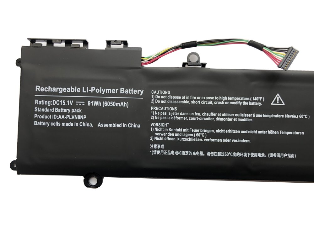 91Wh 6050mAh Samsung NP880Z5E-X01PL Accu Batterij