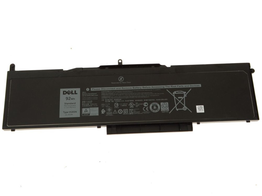 Origineel 11.4V 7666mAh/92Wh/6 Cellen Dell VG93N NY5PG Accu Batterij