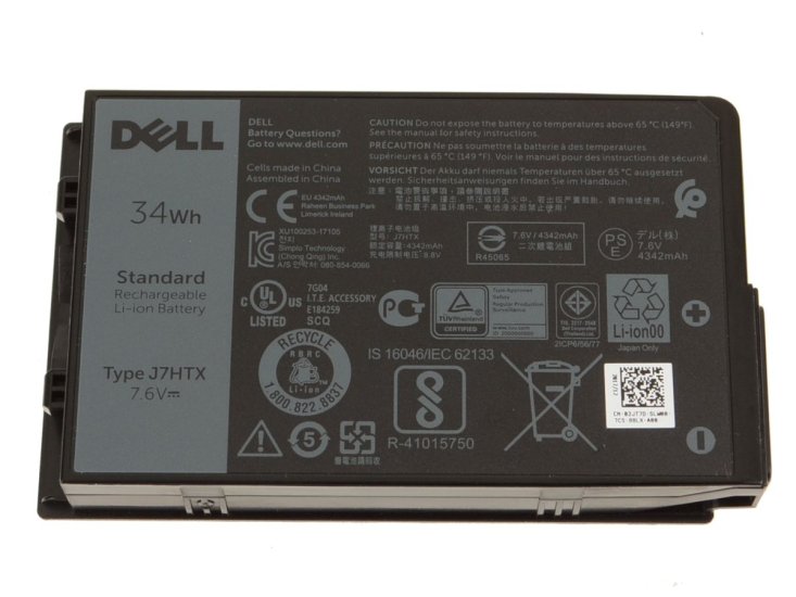 Origineel 4342mAh 34Wh Accu Batterij Dell Latitude 12 7202 T03H001 - Klik op de afbeelding om het venster te sluiten