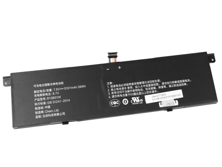 Origineel Accu Batterij Xiaomi 161301-FB 161301-FC 5107mAh 39Wh - Klik op de afbeelding om het venster te sluiten