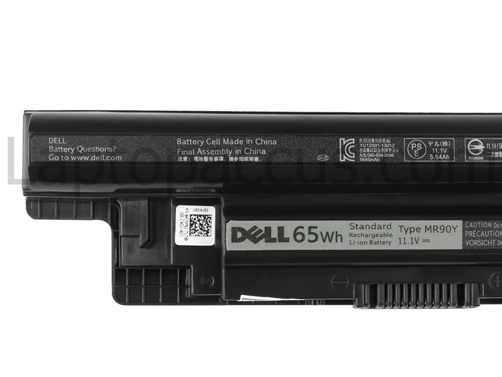 65Wh 6 Cellen Dell Inspiron 3721 Accu Batterij