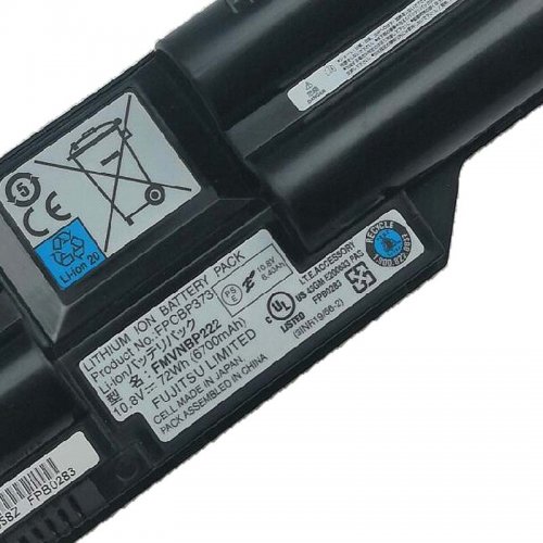 72Wh 6 Cellen Fujitsu Tercel T902 Accu Batterij