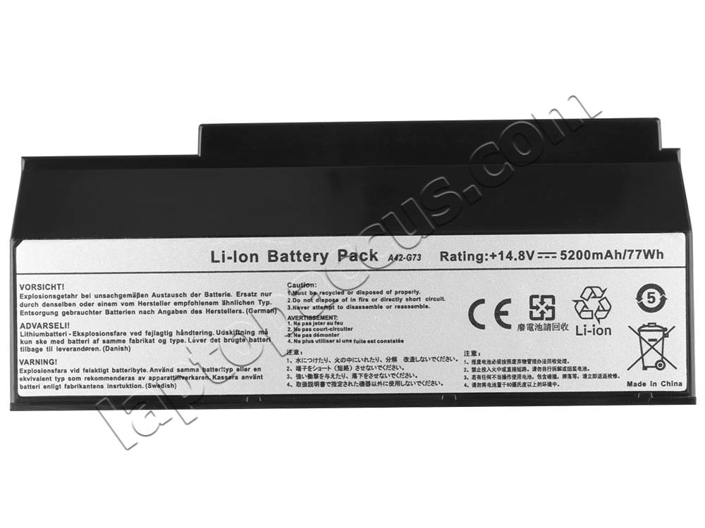 5200mAh Accu Batterij Asus 07G016DH1875 70-NY81B1000Z 90-NY81B1000Y