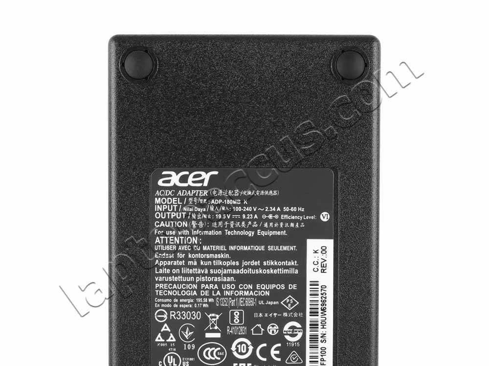 180W Acer ConceptD 3 CN314-72-50YM AC Adapter Voeding Oplader + Kabel