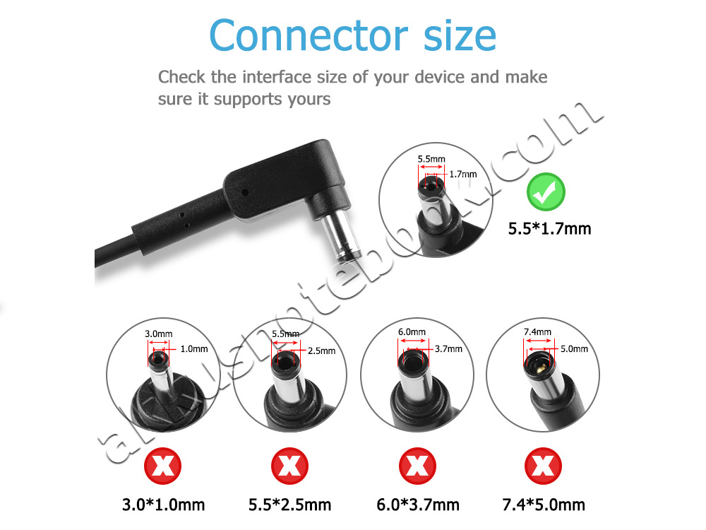 45W voor Packard Bell EasyNote TG71BM-1145BE Adapter Oplader + Gratis Netsnoer