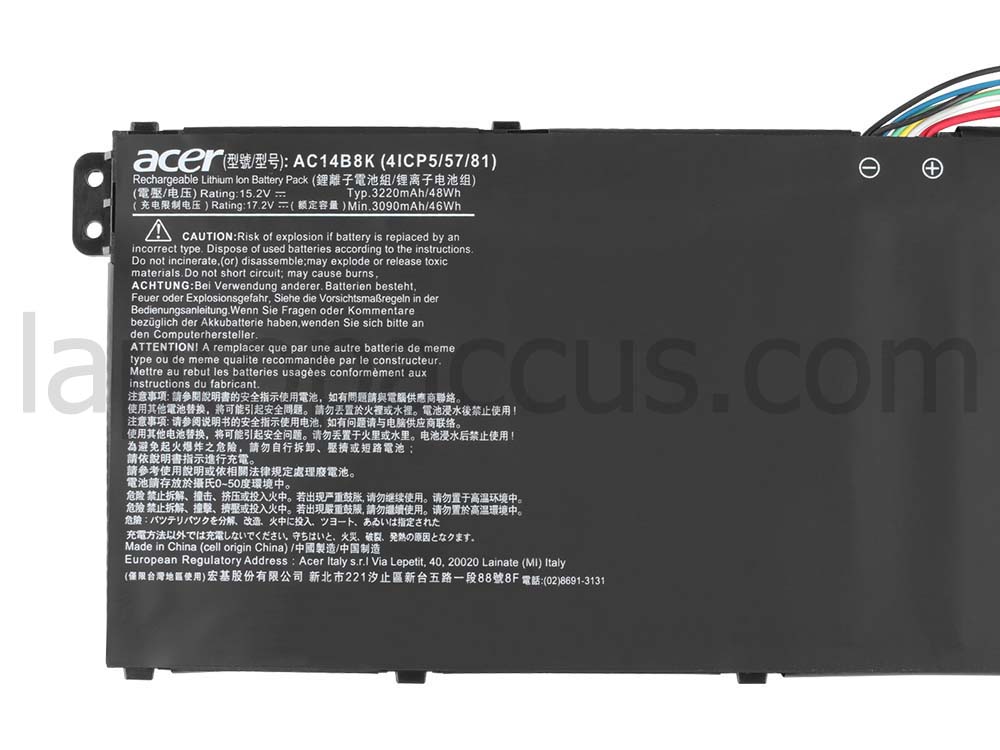 3220mAh 48Wh Accu Batterij Acer Spin 1 SP111-31-P3HF