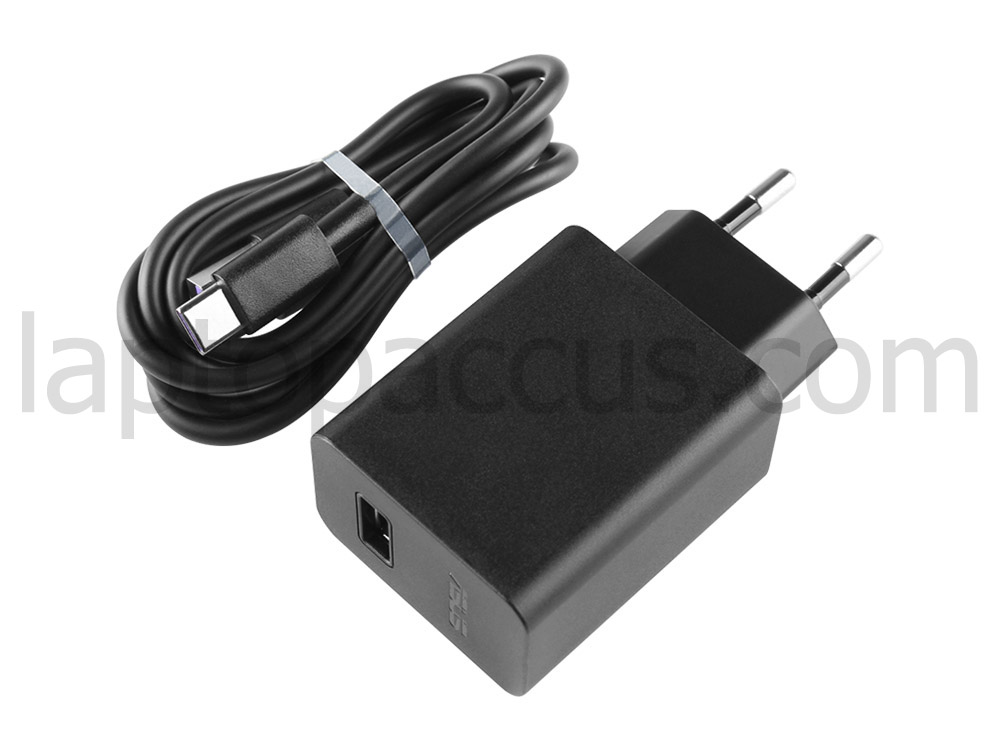 18W USB-C Oplader Asus T101HA-GR004T AC Adapter Voeding