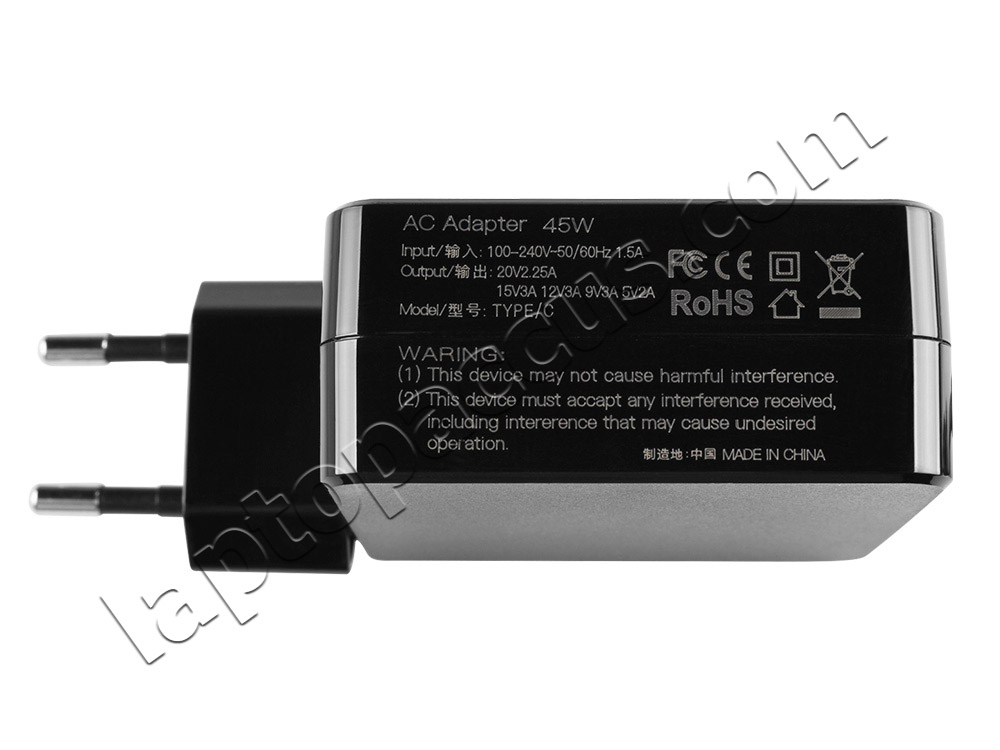 45W Asus 0A001-00238200 Adapter Voeding Oplader + USB-C