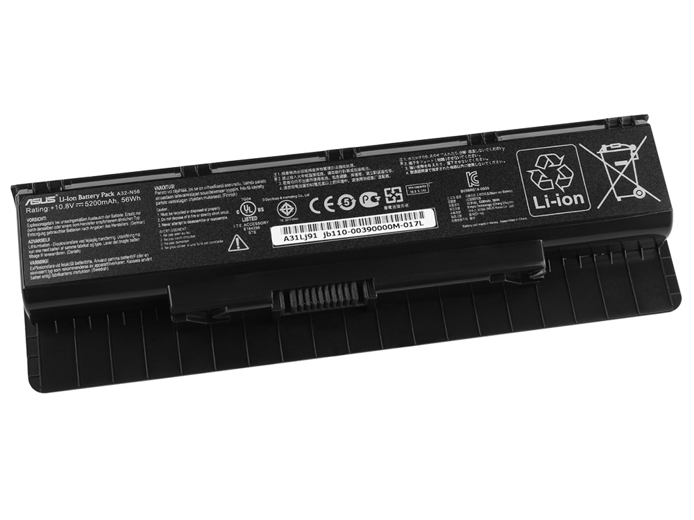 56Whr Asus N56JN-CN018H N56JN-DM071H N56JR-S4048H Accu Batterij