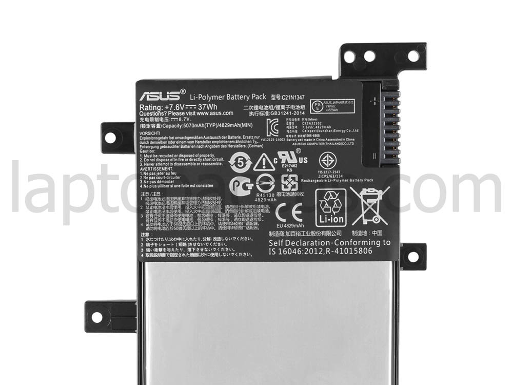 37Whr Asus 0B200-01040300 0B200-01040100 Accu Batterij