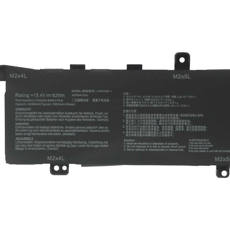 4038mAh 62Wh Asus C42N1846-1 Accu Batterij