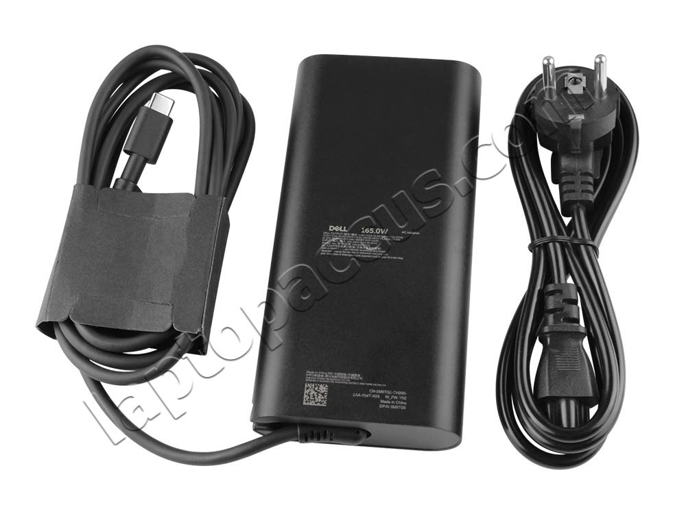 Origineel 165W USB-C Dell Precision 5680 P123F P123F001 AC Adapter Voeding Oplader + Kabel