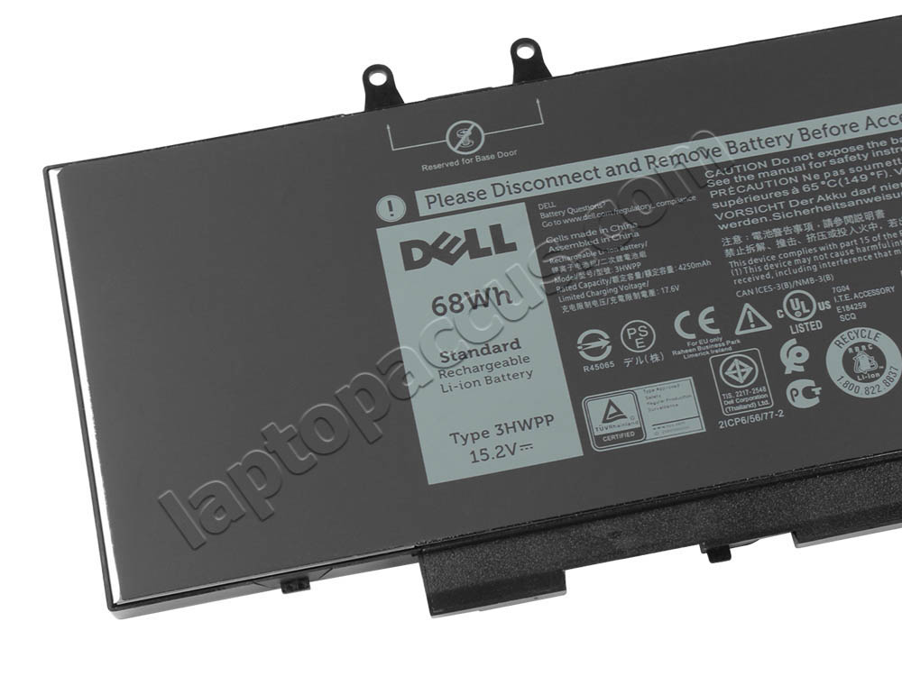 Origineel 4250mAh 68Wh Accu Batterij Dell Latitude 5411 P98G008