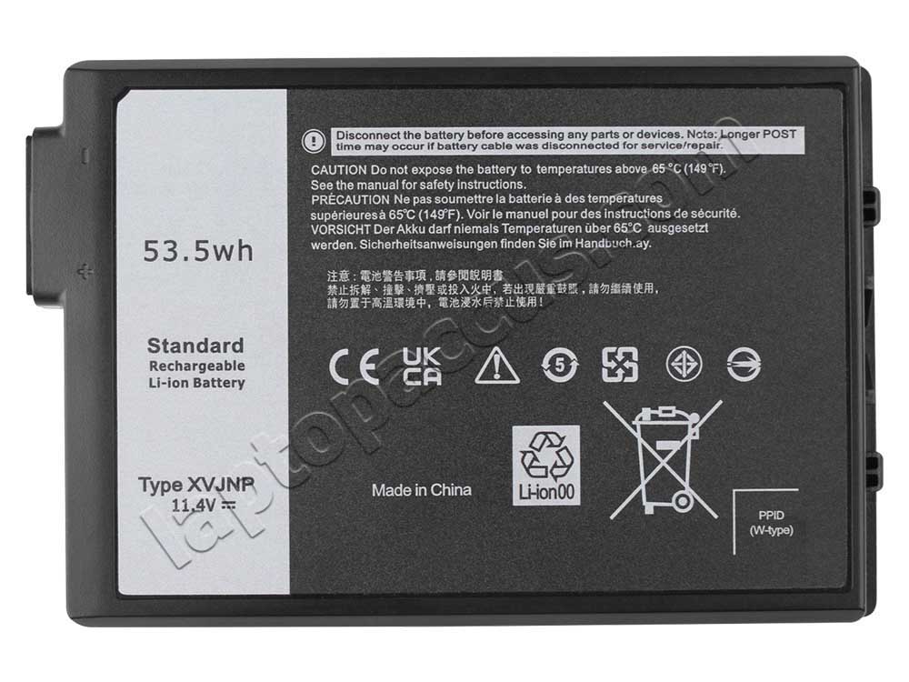 Accu Batterij Dell Latitude 5430 Rugged 4457mAh 53.5Wh