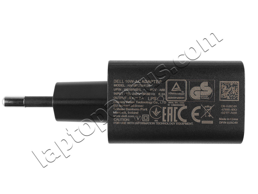 Origineel 10W Dell Venue 10 5050 Adapter Oplader + Gratis Netsnoer