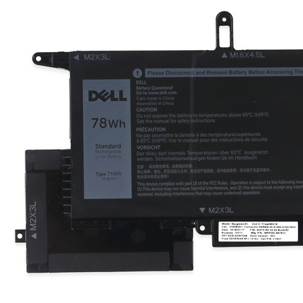 Origineel 6500mAh 78Wh Accu Batterij Dell Latitude 7400 2-in-1 P110G001