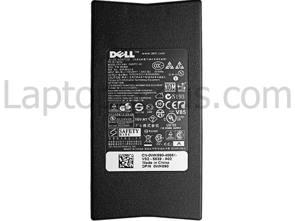 90W Dell Inspiron 17R 5737 i3-4010U i5-4200U i7-4500U Adapter Oplader + Gratis Netsnoer