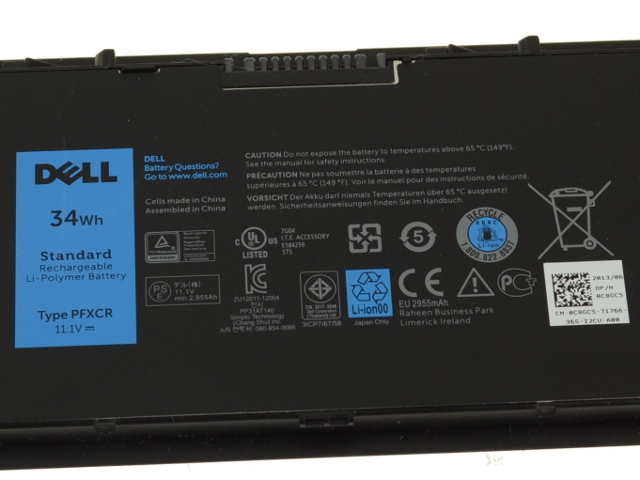 Origineel 34Wh Accu Batterij Dell Latitude E7440 P40G P40G001