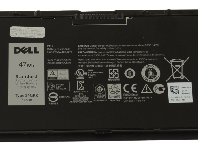 Origineel 47Wh Accu Batterij Dell Latitude E7440 P40G P40G001