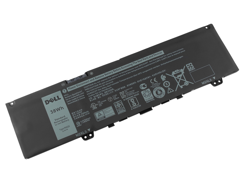 Origineel 3166mAh 38Wh Accu Batterij Dell Inspiron 13 7386 P91G001