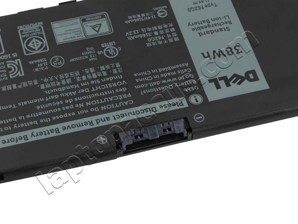 Origineel 3166mAh 38Wh Accu Batterij Dell Inspiron 13 7386 P91G001