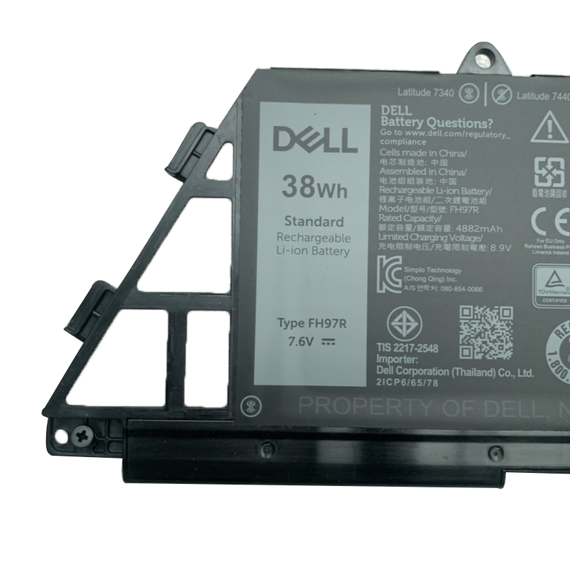 Origineel 4882mAh 38Wh Dell Latitude 7350 2024 Accu Batterij