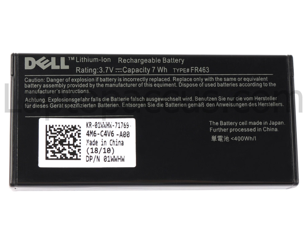 Origineel 3.7V 7Wh Dell FR463 P9110 NU209 Accu Batterij