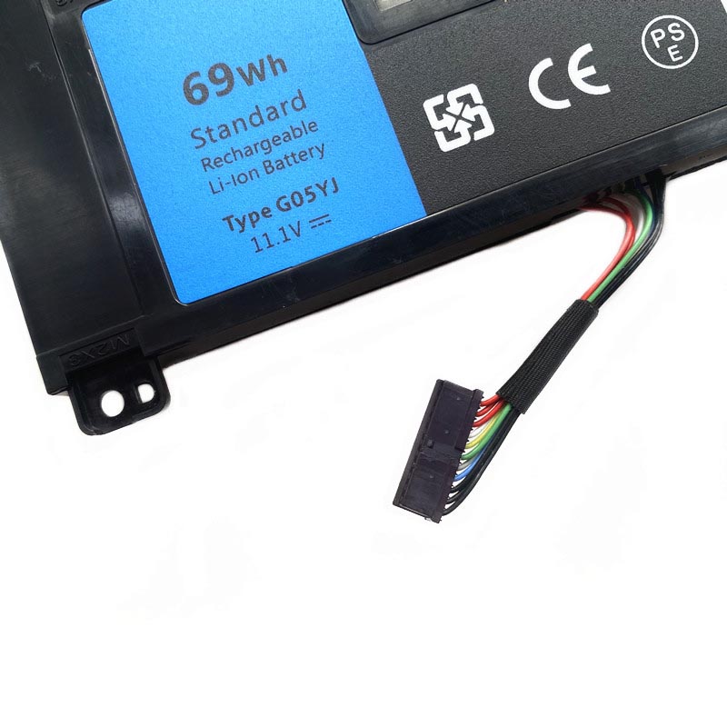 69Wh 6400mAh Dell Alienware P39G Accu Batterij