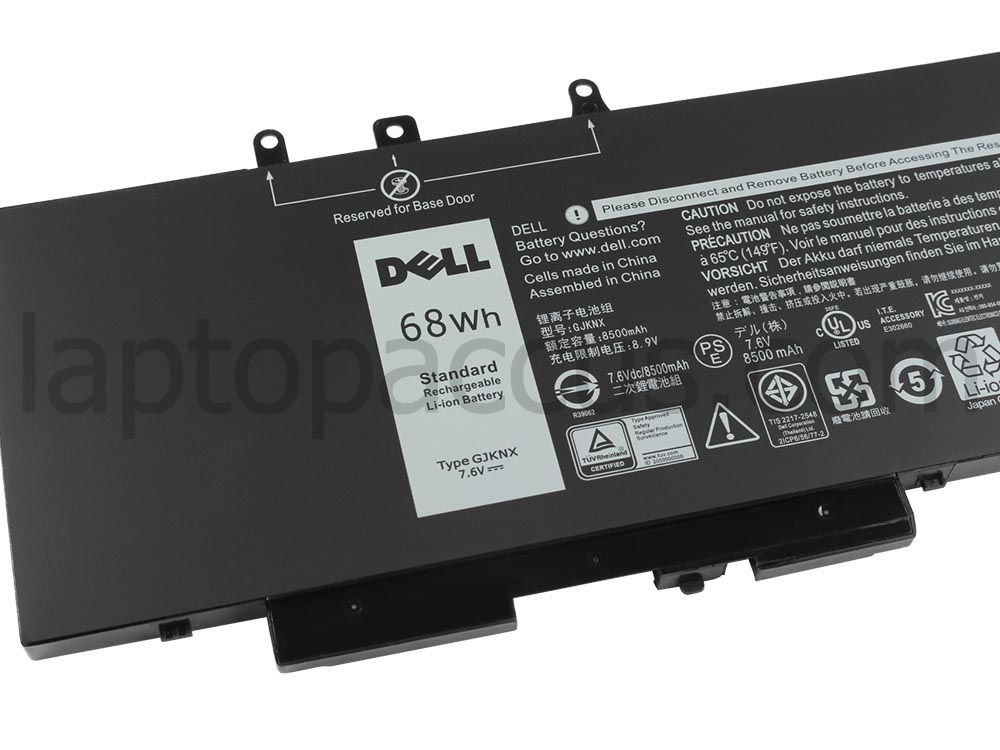 7.6V 8500mAh/68Wh/4 Cellen Dell Precision 15 3520 P60F001 Batterij