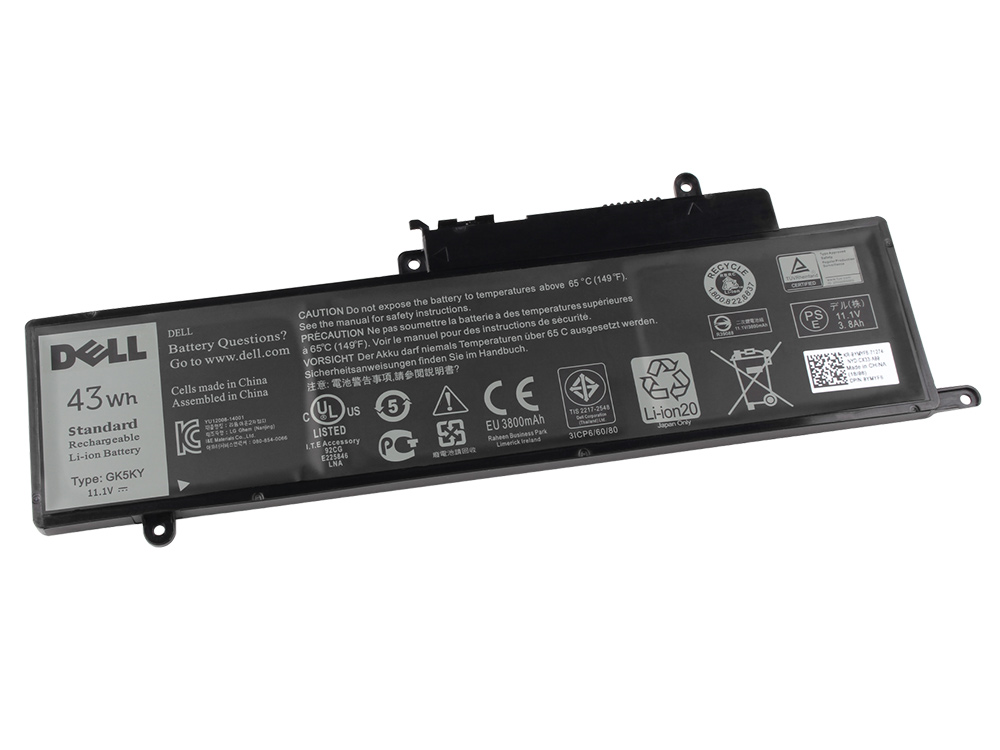 Origineel 43Wh Accu Batterij Dell Inspiron 3157 2-in-1 P20T P20T003