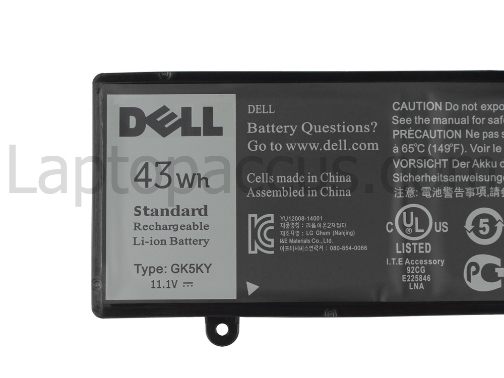 Origineel 43Wh Accu Batterij Dell Inspiron 7558 P55F P55F001