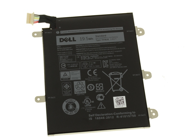 Origineel 19.5Wh Accu Batterij Dell Venue 8 Pro 5855 T03D001 - Klik op de afbeelding om het venster te sluiten