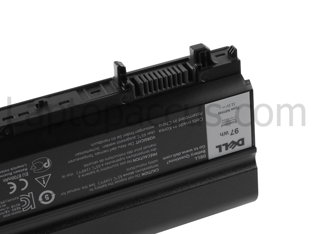 Origineel 11.1V 8700mAh/97Wh/9 Cellen Dell 0M7T5F 0970V9 RRNJ1 Batterij