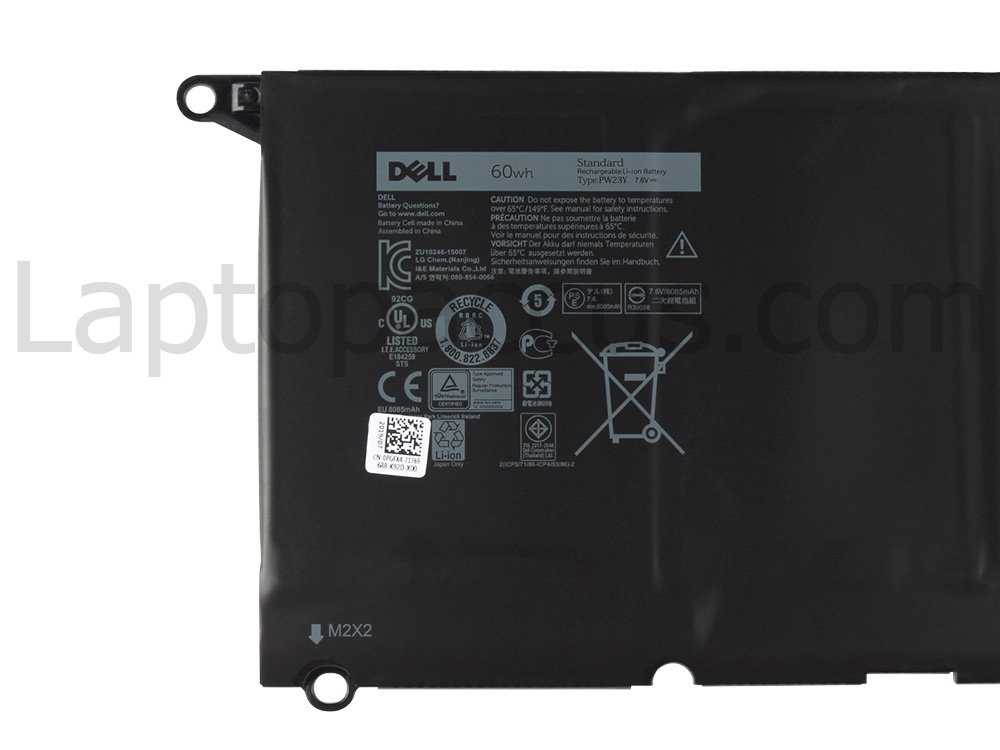 Origineel 60Wh Dell XPS 13 9360-9986 Accu Batterij