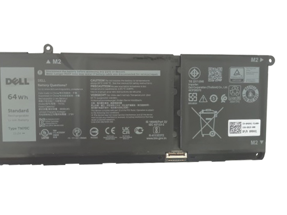 Origineel 64Wh 4000mAh Dell Inspiron 16 Plus 7640 P132F P132F001 Accu Batterij