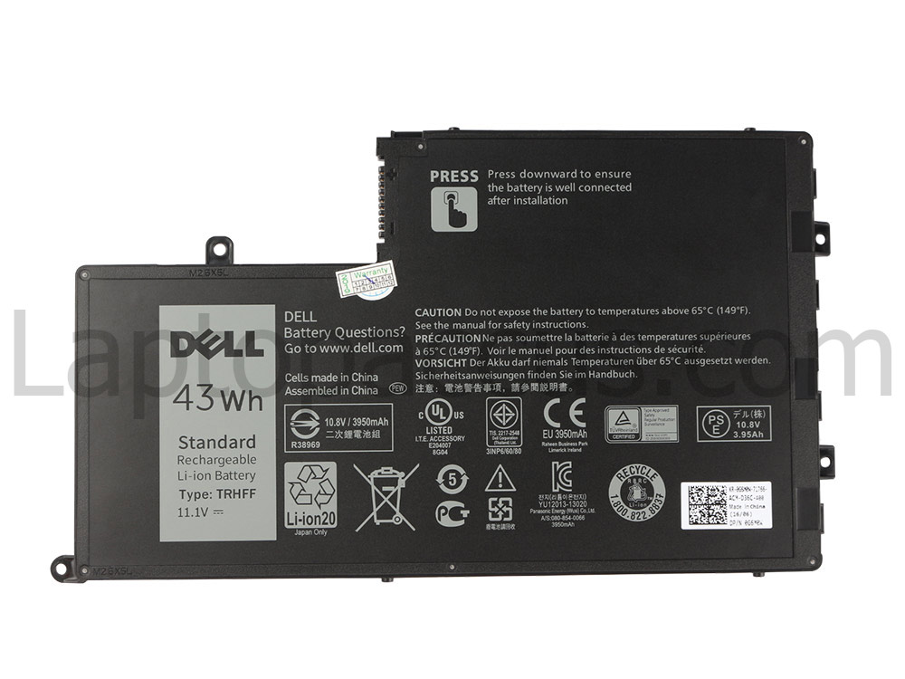 Origineel 43Wh 3800mAh Accu Batterij Dell Inspiron 5445 P49G P49G002